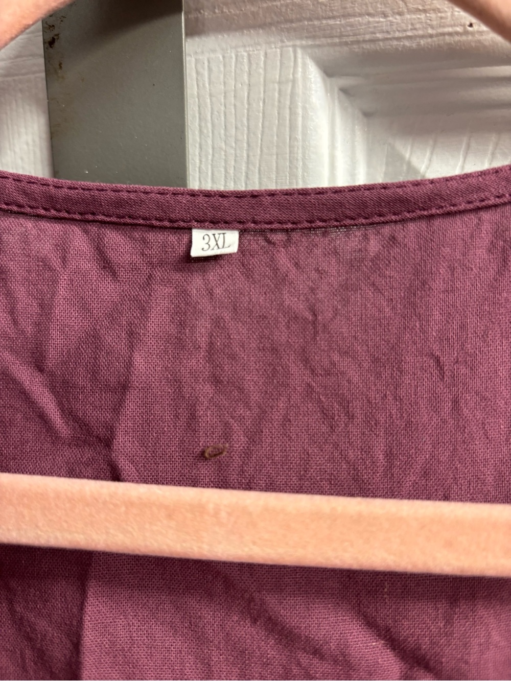Sleeveless Mauve Lightweight Linen Like Dress - Picture 4 of 4